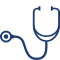 Un estetoscopio que representa un individuo que se somete a un chequeo de salud de su proveedor de cuidado