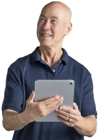 Access Hero - man with tablet