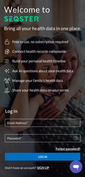 seqster patient portal screenshot 1